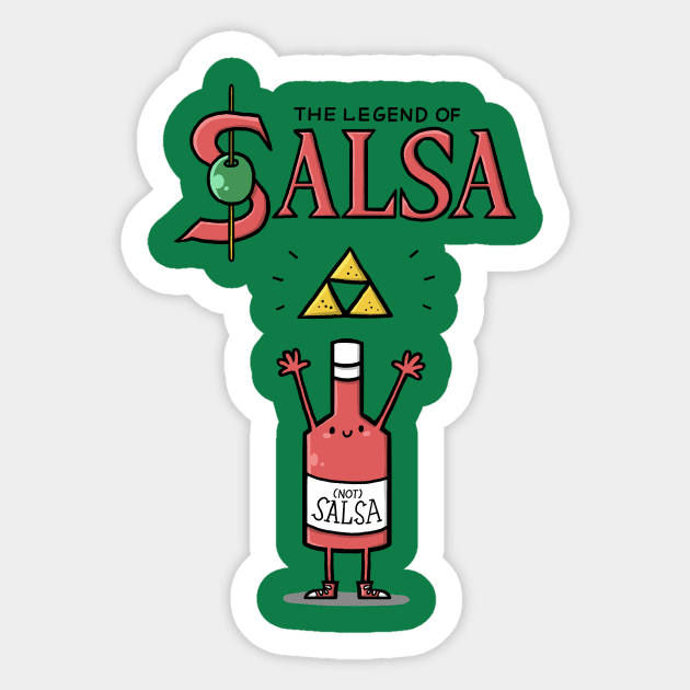 Legend of Salsa Sticker by Schlogger